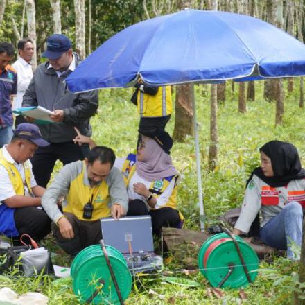 Dorong Ketahanan Pangan, BWS Kalimantan III Lakukan Survei Uji Geolistrik Sumur Bor Di Simpang Tiga